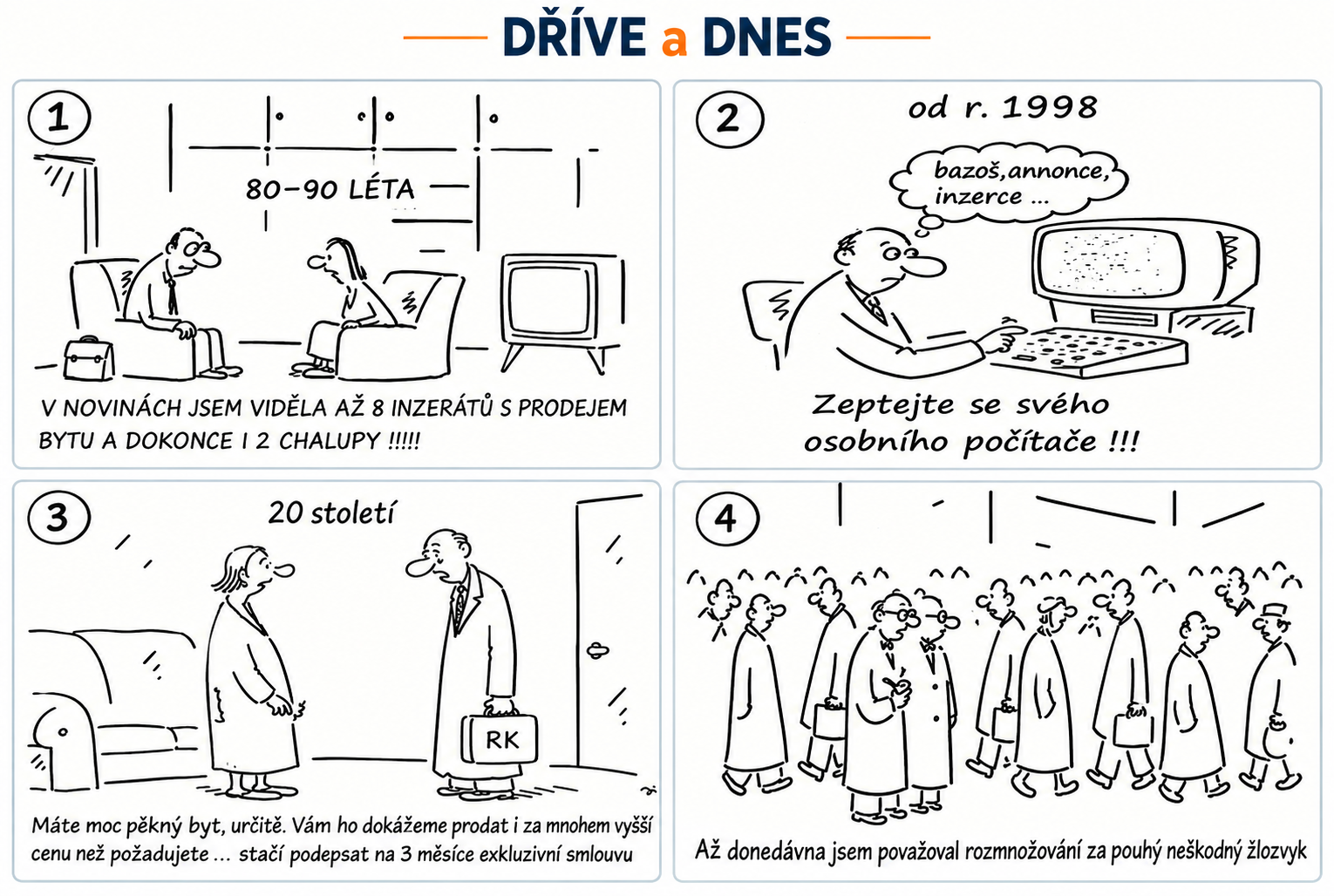 Dříve a dnes – vývoj způsobu prodeje nemovitostí